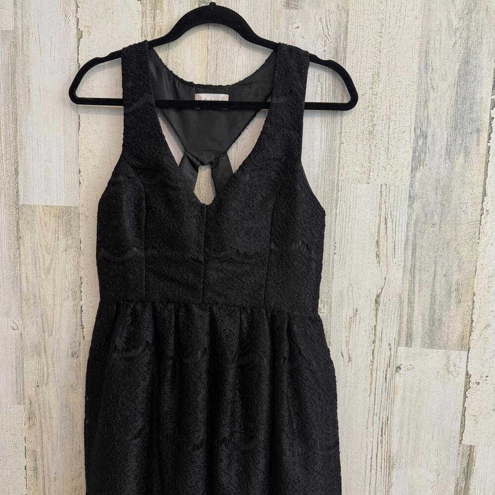 *Altar'd State Chic Black Lace Dress Keyhole Womens Size Large Chic Feminine - Picture 4 of 13